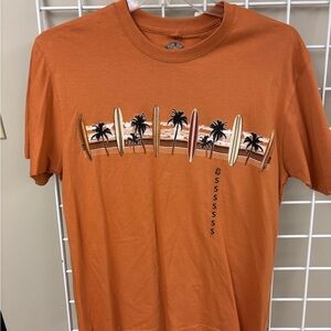 NWT Out of Bounds Orange surfing tee size small. Short sleeve. Cotton. #surfing